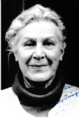 Traudl Junge Hitlers secretary signed 6 x 4 inch b/w portrait photo. Gertraud Traudl Junge was a