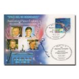 Astronauts multisigned Association of Space Explorers card 1991 handsigned by 4 German astronauts