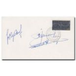 Cosmonaut Alexi Leonov ASTP crew handsigned plus Klimuk Yugoslavia cover. Good Condition. All