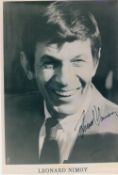 Leonard Nimoy signed unusual 8 x 6 inch b/w portrait photo. Good Condition. All autographs are