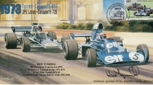 Formula 1 Ken Tyrrell signed 2000 Tyrrell Cosworth Monte Carlo 1973 Cover. Good Condition. All