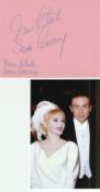 James Bond Sean Connery and Diane Cilento autograph on 6 x 4 inch album page, with colour unsigned 6