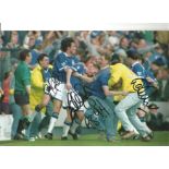 Gary Ablett, Graeme Stuart and David Unsworth Multi Everton Signed 10 x 8 inch football photo.