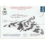 Rare Vulcan bomber signed cover 1982 Last Bomber Sortie Lancaster Association cover flown and signed