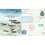 Pat O'Leary WW2 resistance line leader signed 40th ann VE Day RAF flown cover. Numbered 25 of 50