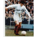 Leeds Utd football legend Eddie Gray signed 10 x 8 inch colour action photo. Good Condition. All