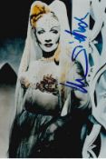 Marlene Dietrich signed 6 x 4 inch colourized portrait photo. Good Condition. All autographs are