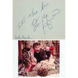 Frankie Howerd autograph on 6 x 4 inch album page, with colour unsigned 6 x 4 inch photo. Good