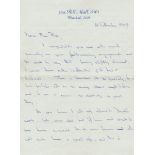 Sir Owen Wansbrough-Jones The Chief Scientist at the time hand written letter 1959 personal letter