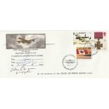WW2 Dambuster Steve Oancia signed 1993 Lancaster Flown cover only 1 of 5 flown in C-GVRA for the