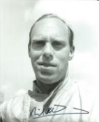 Motor Racing driver Richard Atwood signed 10x8 inch b/w photo. Good Condition. All autographs are