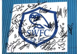 B Multi Sheff Wed Signed 16 x 12 inch football photo. Good Condition. All autographs are genuine