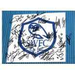 B Multi Sheff Wed Signed 16 x 12 inch football photo. Good Condition. All autographs are genuine