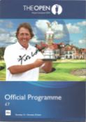 Tom Watson Signed 2014 Open Championship programme. Good Condition. All autographs are genuine