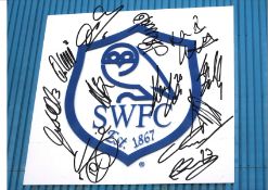 B Multi Sheff Wed Signed 16 x 12 inch football photo. Good Condition. All autographs are genuine