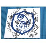 B Multi Sheff Wed Signed 16 x 12 inch football photo. Good Condition. All autographs are genuine