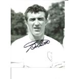 Bobby Smith 10x8 Signed b/w Photo Pictured In Tottenham Hotspur kit. Good Condition. All