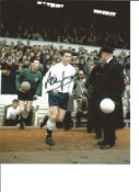 Alan Mullery 10x8 Signed Colour Photo Pictured Leading Spurs Out At White Hart Lane. Good Condition.