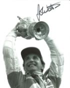 John Watson signed 10x8 b/w photo pictured celebrating. Good Condition. All autographs are genuine