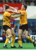Andy Mutch and Steve Bull Wolves Signed 16 x 12 inch football photo. Good Condition. All