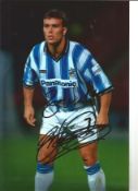 Ben Thornley 12x8 Signed Colour Photo Pictured In Action For Huddersfield Town. Good Condition.