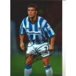 Ben Thornley 12x8 Signed Colour Photo Pictured In Action For Huddersfield Town. Good Condition.