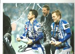 Barry Ferguson and Larsson Birmingham Signed 10 x 8 inch football photo. Good Condition. All