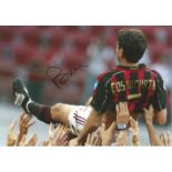 Alessandro Costacurta AC Milan Signed 12 x 8 inch football photo. Good Condition. All autographs are