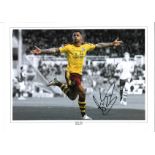 Andre Gray Burnley Signed 16 x 12 inch football photo. Good Condition. All autographs are genuine