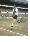 Bobby Smith 10x8 Signed Colour Photo Pictured In Action For Tottenham Hotspur. Good Condition. All