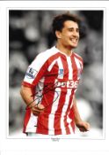 Bojan Krkic Stoke Signed 16 x 12 inch football photo. Good Condition. All autographs are genuine