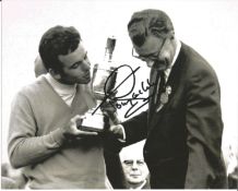 Tony Jacklin Signed 10 x 8 inch golf black and white photo. Good Condition. All autographs are