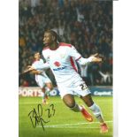 Benik Afobe Wimbledon Signed 12 x 8 inch football photo. Good Condition. All autographs are