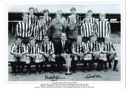 B FAIRS CUP MULTI Newcastle Signed 16 x 12 inch football photo. Good Condition. All autographs are