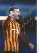 Andy Halliday Bradford Signed 12 x 8 inch football photo. Good Condition. All autographs are genuine