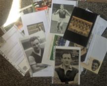 Football Burnley collection over 30 items includes team sheets signature pieces and photos names
