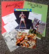 Athletics Collection 9 assorted signed promo photos and signature pieces names include Siggi