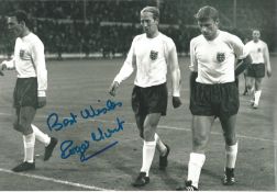 Roger Hunt 66 England Signed 10 x 8 inch football photo. Good Condition. All autographs are
