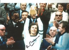 Franz Beckenbauer Germany Signed 12x 8 inch football photo. Good Condition. All autographs are