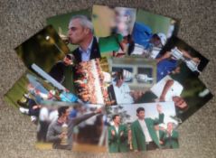 Golf collection 11 superb 12 x 8 inch unsigned photos from some of the top figures in the game names