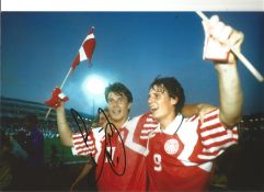 Brian Laudrup Denmark Signed 12 x 8 inch football photo. Good Condition. All autographs are