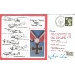 Rolf Pingel and Instructor Pilot Major Graf Von Schwerin signed Knights Cross of the Iron Cross FDC.