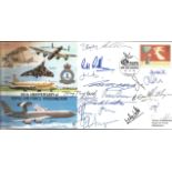 80th Anniversary of Royal Air Force Waddington Cover, London 06.12.1996 multiple signatures x18.