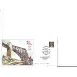 Forth Bridge Centennial FDC. 4/3/1990 South Queensferry, West Lothian postmark. Good Condition. We