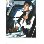 Caroline Munro signed 10x8 colour photo. Good Condition. We combine postage on multiple winning lots