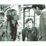 Peter Cleall and Dave Barry , Fenn Street Gang signed b/w 8x10 photograph. Good Condition. We