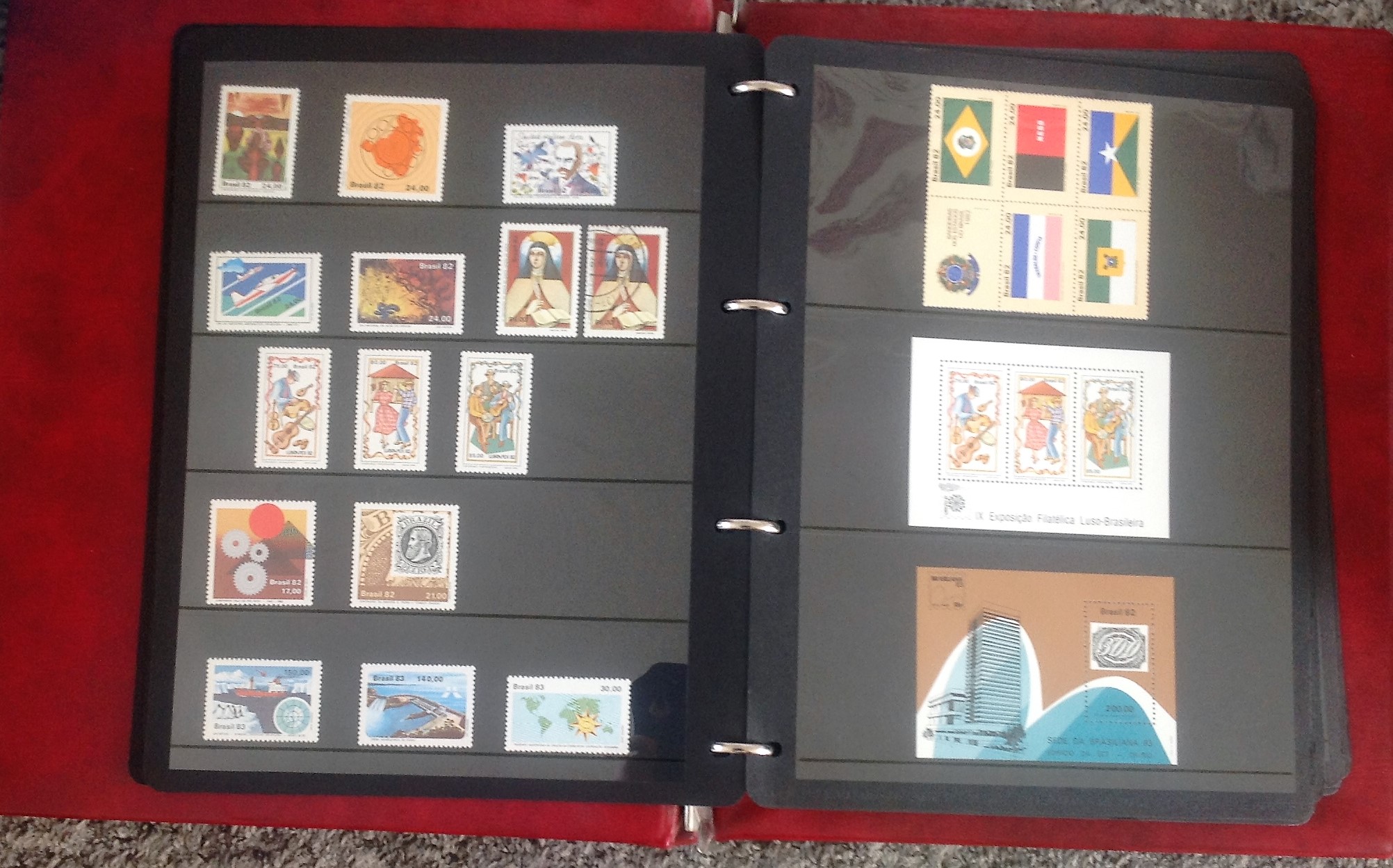 Brazil stamp collection in album. 1981-1985. Mainly unmounted mint. Cat value nearly £300. Good - Image 3 of 5