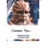 Christopher Ryan 10x8 signed Dr Who colour photo pictured in his role as Lord Kiv in the Trial of
