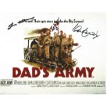 Dads Army Ian Lavender and Frank Williams signed 10 x 8 inch photo of a movie poster. Good