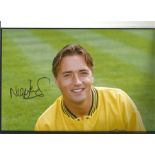 Nigel Jemson 12x8 Signed Colour Photo Picturing During His Time With Oxford United. Good